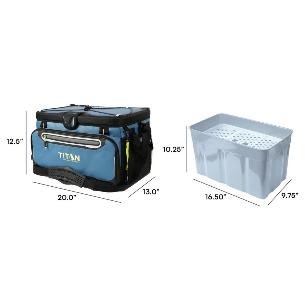 Arctic Zone Titan Deep Freeze Cooler 48 Can Zipperless Hardbody Blue New In Box - Picture 5 of 8